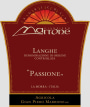 Marrone Passione  Rosso 2009 Front Label