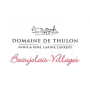 Domaine de Thulon Beaujolais Villages 2015 Front Label