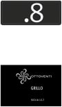 Agricola Ottoventi Sicilia Punto Otto .8 Grillo 2010 Front Label