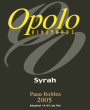 Opolo Paso Robles Syrah 2005 Front Label