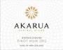 Akarua Winery Bannockburn Pinot Noir 2012 Front Label