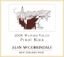 Alan McCorkindale Wines Pinot Noir 2004 Front Label