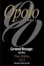 Opolo Grand Rouge Red Wine 2012 Front Label