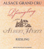 Albert Hertz Pfersigberg Riesling 2013 Front Label