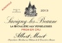 Albert Morot Savigny-les-Beaune La Bataillere Aux Vergelesses Premier Cru Monopole 2013 Front Label