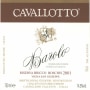 Cavallotto Barolo Bricco Boschis Vigna San Giuseppe Riserva  2001 Front Label