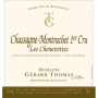 Domaine Gerard Thomas Chassagne Montrachet Les Chenevottes 2014 Front Label