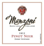 Manzoni Home Vineyard Pinot Noir 2012 Front Label