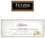 Fetzer Reserve Pinot Noir 1998 Front Label
