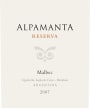 Alpamanta Reserva 2007 Front Label