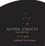 Alpha Crucis Titan Cabernet Sauvignon 2014 Front Label