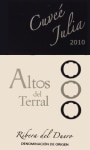 Altos del Terral Cuvee Julia 2010 Front Label