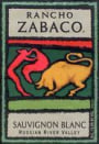 Rancho Zabaco Reserve Sauvignon Blanc 1999 Front Label