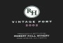 Robert Hall Vintage Port 2002 Front Label