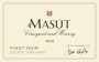 Masut Estate Vineyard Pinot Noir 2010 Front Label