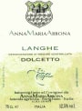 Anna Maria Abbona Langhe Dolcetto 2013 Front Label