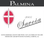 Palmina Savoia Red 2005 Front Label