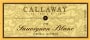 Callaway Sauvignon Blanc 1998 Front Label