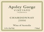 Apsley Gorge Vineyard Chardonnay 2006 Front Label