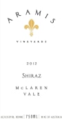 Aramis Vineyards White Label Shiraz 2012 Front Label