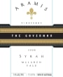 Aramis Vineyards The Governor Syrah 2008 Front Label
