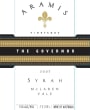 Aramis Vineyards The Governor Syrah 2007 Front Label