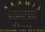 Aramis Vineyards Black Label Shiraz 2013 Front Label
