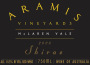 Aramis Vineyards Black Label Shiraz 2008 Front Label