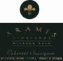 Aramis Vineyards Black Label Cabernet Sauvignon 2006 Front Label