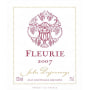 Domaine Jules Desjourneys Fleurie 2007 Front Label