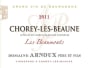 Arnoux Pere & Fils Chorey-les-Beaune Les Beaumonts 2011 Front Label