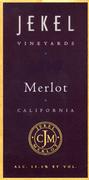 Jekel Merlot 1997 Front Label