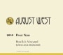 August West Rosella's Vineyard Pinot Noir 2010 Front Label
