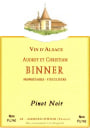 Audrey Et Christian Binner Pinot Noir 2012 Front Label