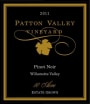 Patton Valley 10 Acre Pinot Noir 2011 Front Label