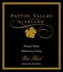 Patton Valley West Block Pinot Noir 2012 Front Label