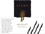 Ayama Slent Farms Merlot 2010 Front Label