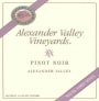 Alexander Valley Vineyards Pinot Noir 2007 Front Label