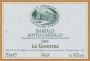 Az. Agricola Le Ginestre Sottocastello di Novello 2006 Front Label