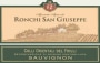 Az. Agricola Ronchi San Giuseppe Colli Orientali del Friuli Sauvignon 2012 Front Label