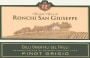Az. Agricola Ronchi San Giuseppe Colli Orientali del Friuli Pinot Grigio 2014 Front Label