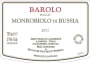 Bric Cenciurio Barolo Monrobiolo di Bussia 2011 Front Label