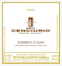 Bric Cenciurio Barbera d'Alba 2012 Front Label