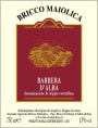 Azienda Agricola Briccomaiolica Barbera d'Alba 2012 Front Label