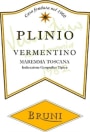 Bruni Maremma Toscana Plinio Vermentino 2014 Front Label