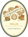 Azienda Agricola Ca' Ronesca Collio Pinot Grigio 2015 Front Label