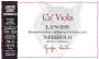 Ca'Viola Nebbiolo 2010 Front Label