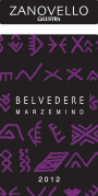 Azienda Agricola Ca'Lustra Veneto Belvedere Marzemino 2012 Front Label