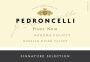 Pedroncelli Signature Selection Pinot Noir 2014 Front Label