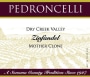 Pedroncelli Mother Clone Zinfandel 2008 Front Label